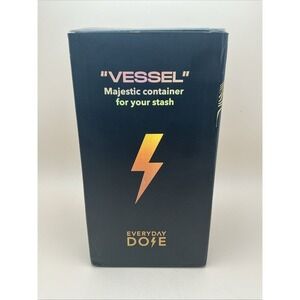 Everyday Dose Vessel Majestic Container Glass Jar Stash for Coffee, New in Box